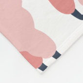 Couverture Polaire Jolis Llamas roses et Cactus vert (Coin)
