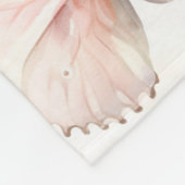 Couverture Polaire Jolis papillons rose blush (Coin)