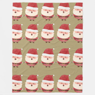 Couverture Polaire Jolly Père Noël Motif