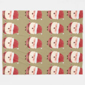 Couverture Polaire Jolly Père Noël Motif (Devant (Horizontal))
