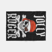 Couverture Polaire Jolly roger Pirate Halloween Crâne Et Crossbones (Devant (Horizontal))