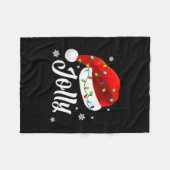 Couverture Polaire Jolly Subtle Minimal Christmas Funny Holiday Party (Devant (Horizontal))