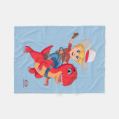 Couverture Polaire Jon et Blitz | Dino Ranch (Devant (Horizontal))