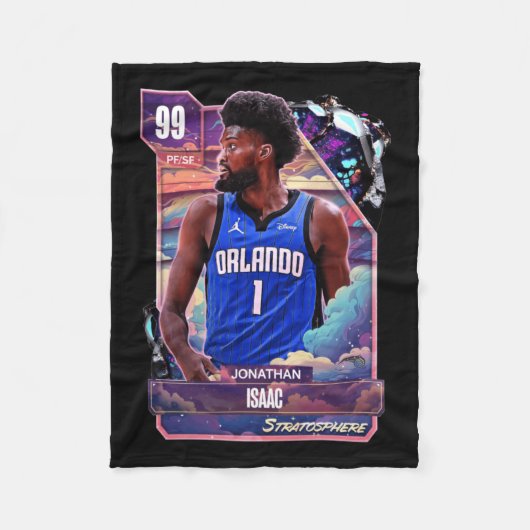 Couverture Polaire Jonathan Isaac 99 - Carte noire Hd (Devant)