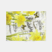 Couverture Polaire jonquilles anciennes (Devant (Horizontal))