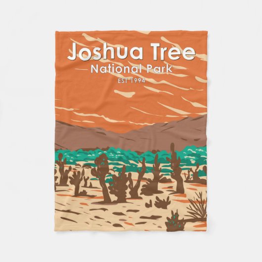 Couverture Polaire Joshua Tree National Park Turkey Flats Sand Dunes (Devant)