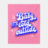 Couverture Polaire Jouer bébé, c’est froid en hiver (Devant)