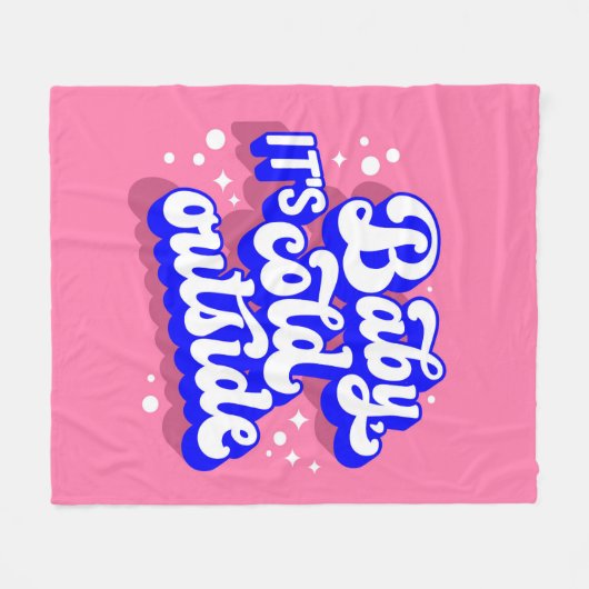 Couverture Polaire Jouer bébé, c’est froid en hiver (Devant (Horizontal))