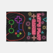 Couverture Polaire Jouer Joue Jeux (Devant (Horizontal))