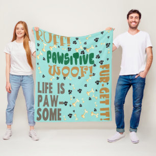 Couverture Polaire Jouer K9 Doge Art Amoureux de les chiens douillets