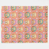 Couverture Polaire Jouer Motif de Pâques Poodle (Devant (Horizontal))