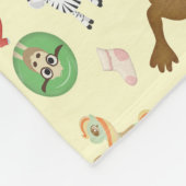 Couverture Polaire Jouets animaux de la petite fille monogrammed (Coin)