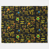 COUVERTURE POLAIRE JOUETS D'ARGENT OR ZODIAC, PIERRES À JEUX, ASTROLO (Devant (Horizontal))