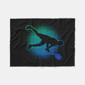 Couverture Polaire Joueur de badminton hommes et femmes  (Devant (Horizontal))