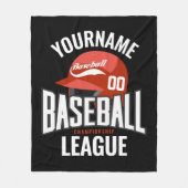 Couverture Polaire Joueur de baseball personnalisé NOM Équipe Champ C (Devant)