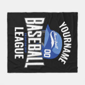 Couverture Polaire Joueur de baseball personnalisé NOM Équipe Champ C