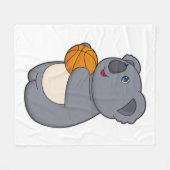Couverture Polaire Joueur de basket-ball de Koala (Devant (Horizontal))