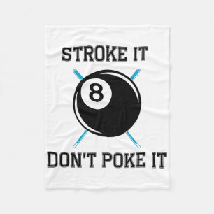 Couverture Polaire Joueur de billard de billard Snooker Drôle Stroke