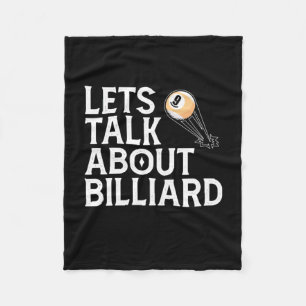 Couverture Polaire Joueur de billard Parlons De Billiard