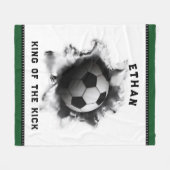 Couverture Polaire Joueur de football (Devant (Horizontal))