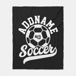 Couverture Polaire Joueur de football AJOUTER LE NOM Équipe de footba