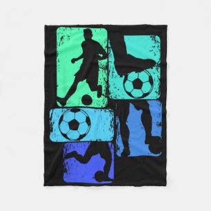 Couverture Polaire Joueur de football garçons enfants jeunesse hommes