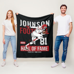Couverture Polaire JOUEUR DE Football Personnalisé Équipe NUMBER Spor