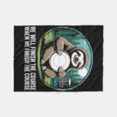 Couverture Polaire Joueur de golf frisbee paresseux Rétro Kawaii Disc (Devant (Horizontal))