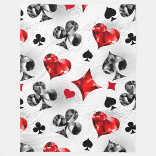 Couverture Polaire Joueur de poker Joueur de cartes de jouer costumes
