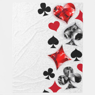 Couverture Polaire Joueur de poker Joueur de cartes de jouer costumes