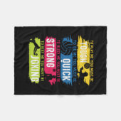 Couverture Polaire Joueur de volley-ball | Solide et rapide (Devant (Horizontal))
