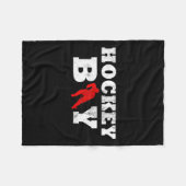 Couverture Polaire Joueur Garçon Silhouette Sport Cadeau (Devant (Horizontal))