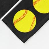 Couverture Polaire Joueur rapide Softballs & Coeurs Fleece Blanket (Coin)
