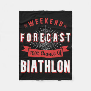 Couverture Polaire Joueur sportif de biathlon Sports d'hiver Week-end