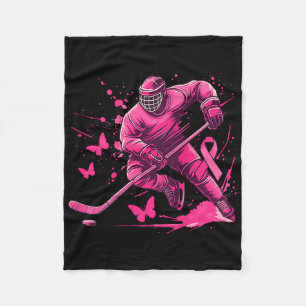 Couverture Polaire Joueur (sur Ck) Ice Hockey Breast Cancer Awareness