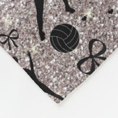 Couverture Polaire Joueurs de volley-ball en argent Monogram parties  (Coin)