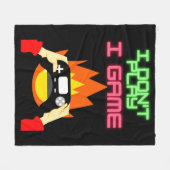 Couverture Polaire Joueurs vidéo : Je ne joue pas Je jeu (Devant (Horizontal))