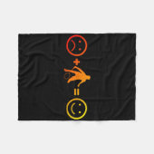 Couverture Polaire Joueuse de badminton féminin de squash (Devant (Horizontal))