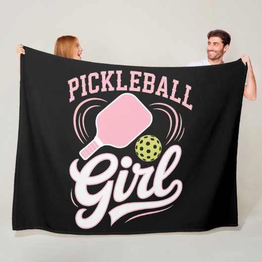 Couverture Polaire Joueuse de pickleball fille (En situation)