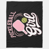 Couverture Polaire Joueuse de pickleball fille (Devant)