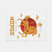 Couverture Polaire Jour Chinois 2026 Année Du Cheval (Devant (Horizontal))