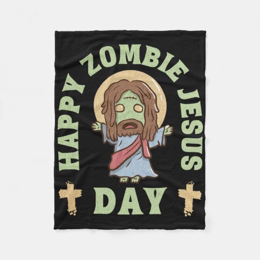 Couverture Polaire Jour de Jésus zombie (Devant)