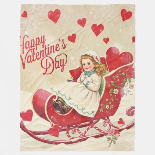 Couverture Polaire Jour de la Saint Valentin (Devant)
