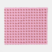 Couverture Polaire Jour de la Saint-Valentin Ourson Mignon (Devant (Horizontal))