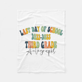 Couverture Polaire Jour De L'École 3E 3E Année Autographes 2023