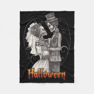 Couverture Polaire Jour De Mariage D'Halloween En Octobre - Mariée Et