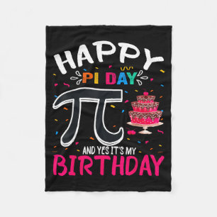 Couverture Polaire Jour de Pi Anniversaire Amoureux des Maths Joyeux
