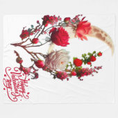 Couverture Polaire Jour de rose (Devant (Horizontal))