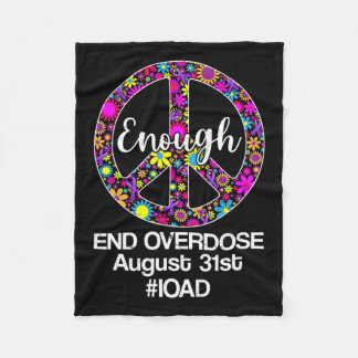 Couverture Polaire Jour de sensibilisation aux surdoses Panneau de pa