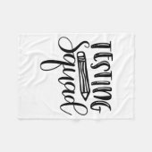 Couverture Polaire Jour de test de Squad Enseignant (Devant (Horizontal))